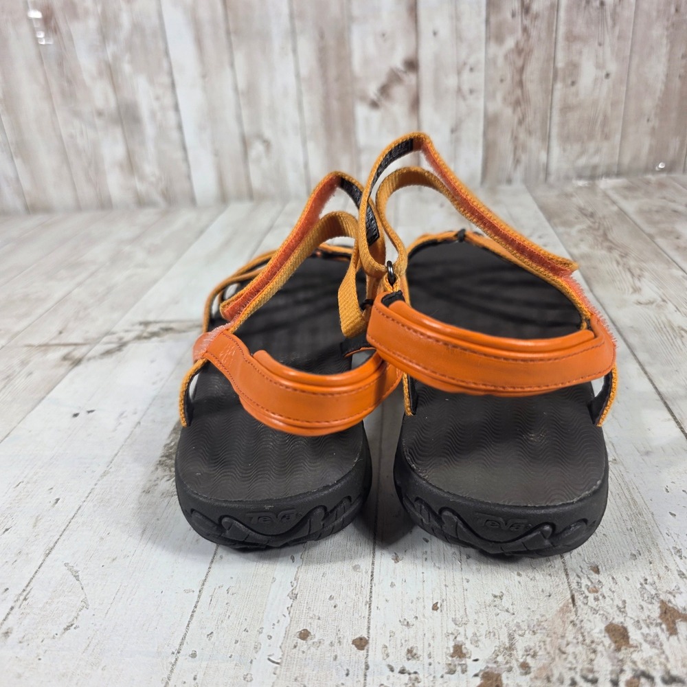 Teva Kayenta Orange Yellow Strappy Sport Sandals Womens 8 F19013A 6310 - Picture 2 of 6